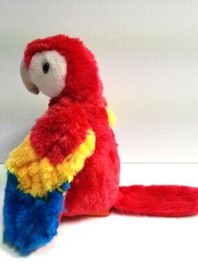 Wild Republic Scarlet Macaw Cuddlekins 2016 Plush Stuffed Animal 7" High